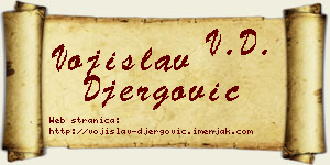 Vojislav Đergović vizit kartica